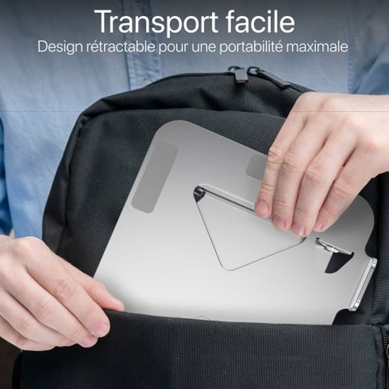 Support Pour Notebook TNB iClick Pliable - Aluminium - Image 6