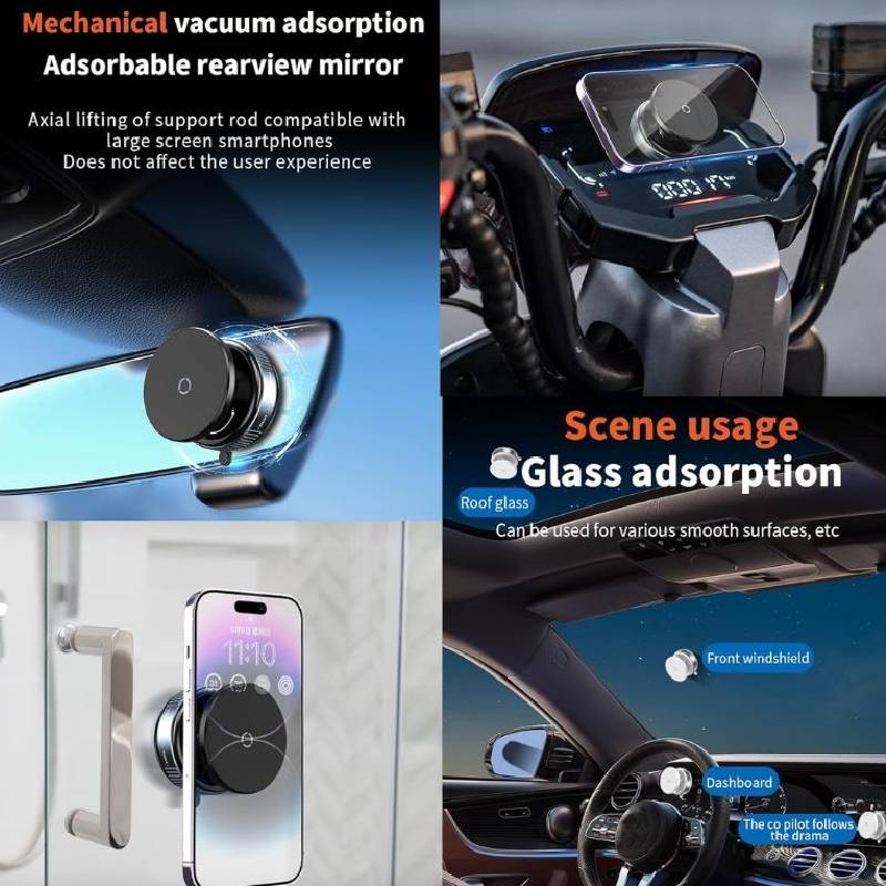Support Smartphone Magnétique Voiture K009 avec Ventouse - Image 4