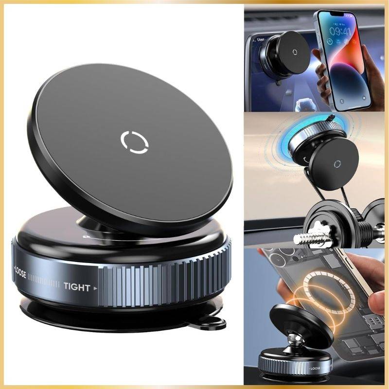 Support Smartphone Magnétique Voiture K009 avec Ventouse - Image 2