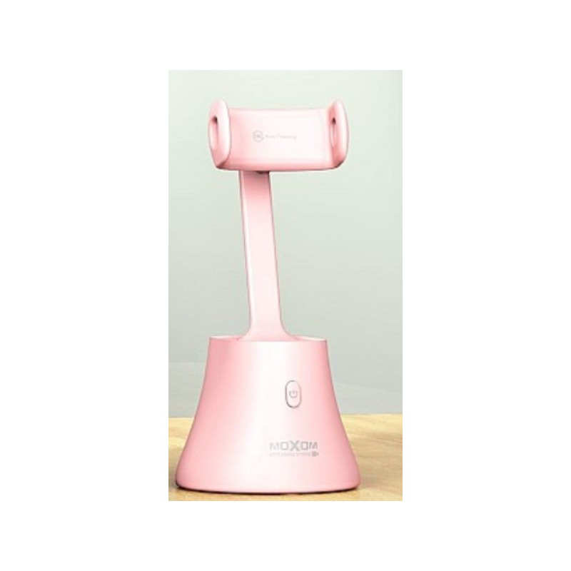 Support Smartphone MOXOM De Suivi Automatique a Rotation 360° - Rose - Image 2