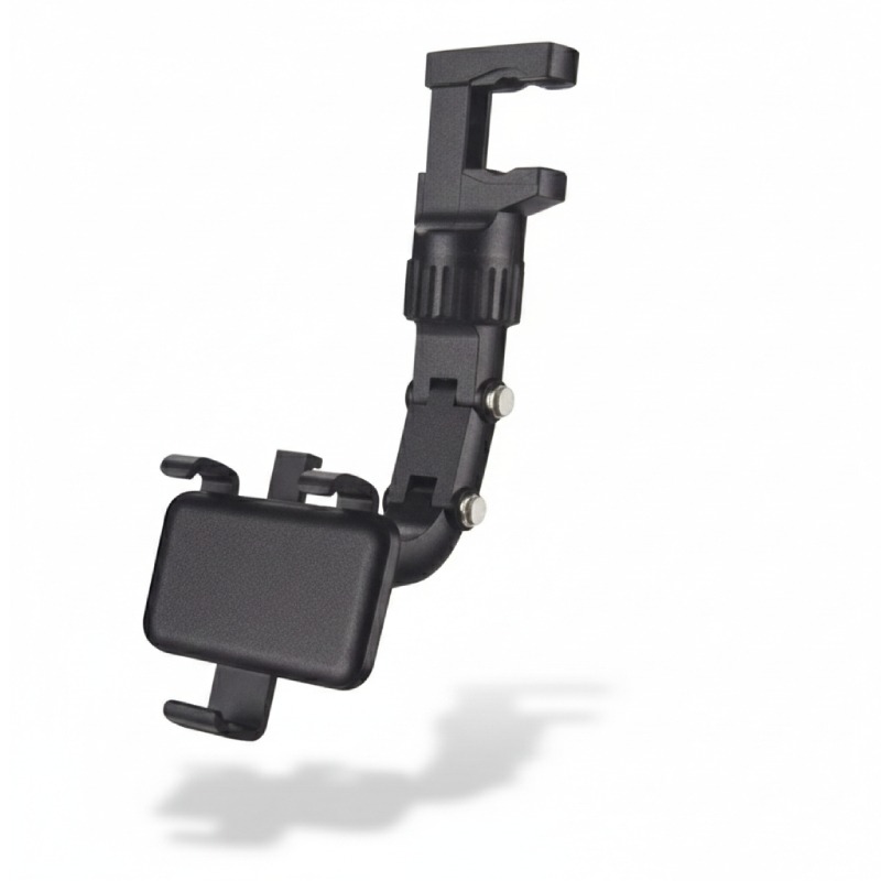 Support Téléphone Pour Rétroviseur de Voiture - Noir 