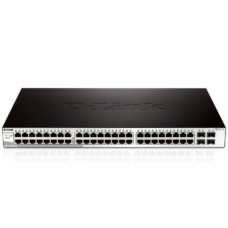 Switch intelligent D-Link DGS-1210-52 48 ports 10/100/1000Base-T 4 ports 1000Base-T/SFP 