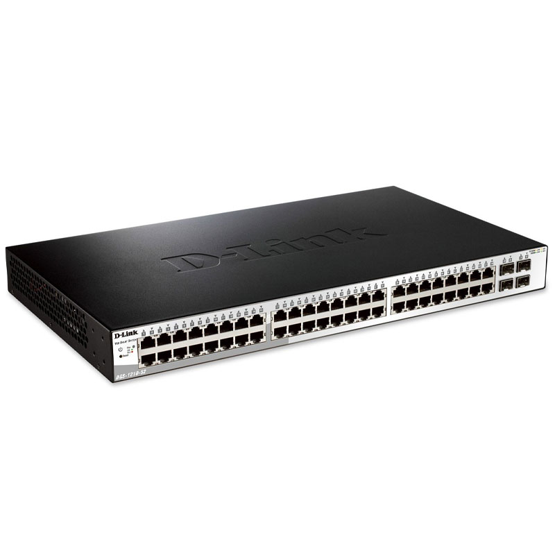 Switch intelligent D-Link DGS-1210-52 48 ports 10/100/1000Base-T 4 ports 1000Base-T/SFP  - Image 2