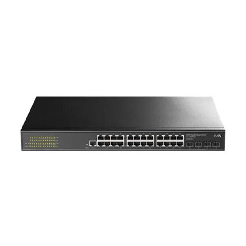 Switch CUDY Gigabit Layer 2 Géré 24 Ports avec 4 Emplacements Gigabit SFP