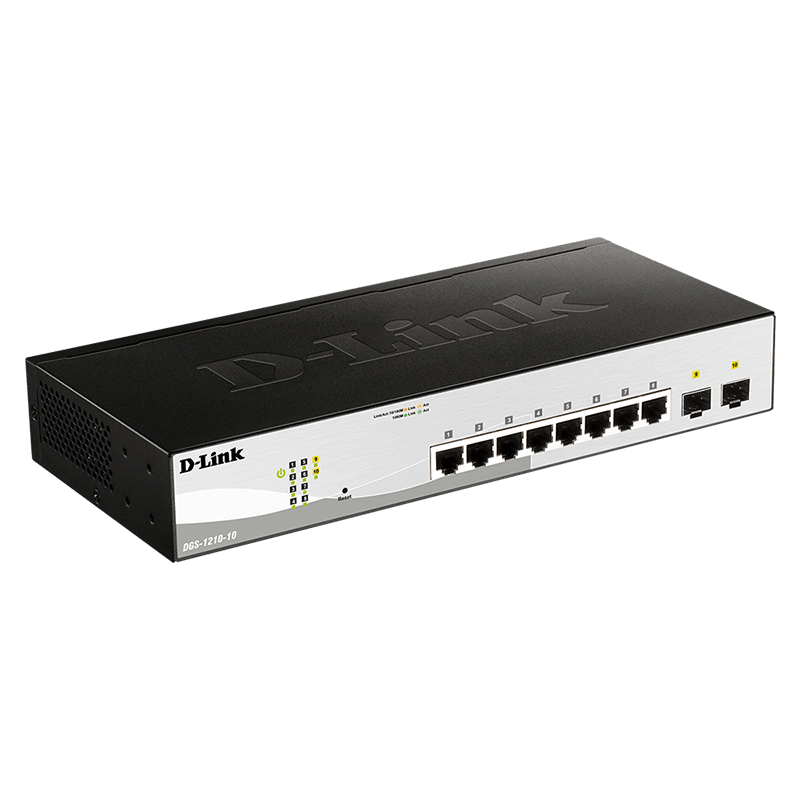 Switch D-LINK DGS-1210-10 8 Ports 10/100 mbps 4 GbE et 2 SFP - Image 2
