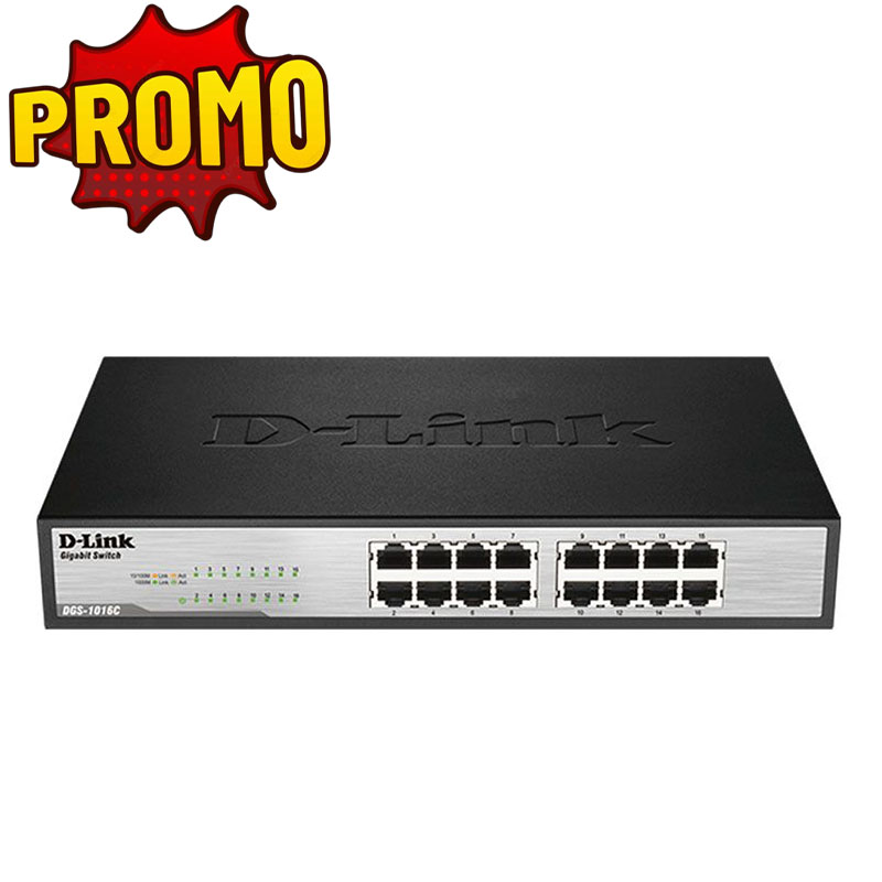Switch D-Link DGS-1016C 16 PORTS GIGABIT 10/100/1000 MBPS 
