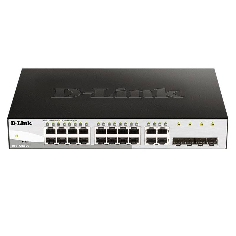 D-Link DGS-1210-20 commutateur réseau Géré L2 1U Noir (DGS-1210-20), Photo boutique MyTek chez MyTek