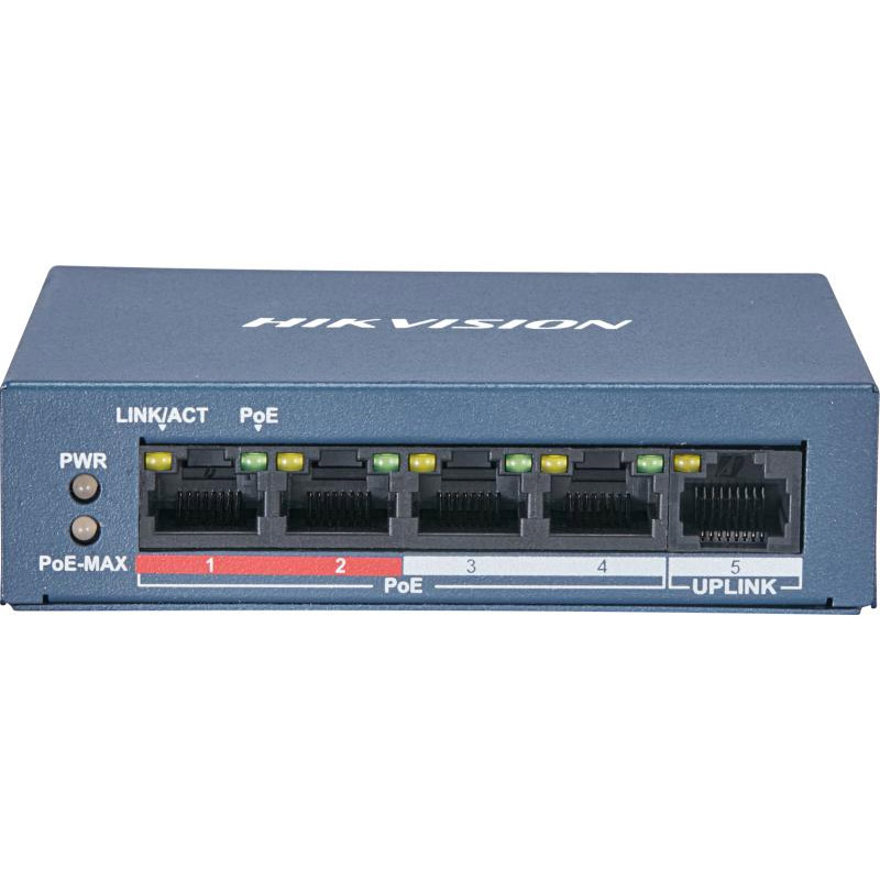 Hikvision Digital Technology DS-3E0105P-E/M(B) commutateur vidéo, Photo boutique MyTek chez MyTek