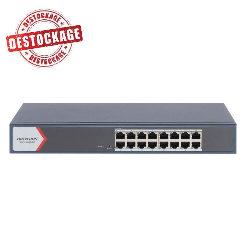 Switch De Bureau intelligent HIKVISION DS-3E1516-EI 16 PORTS 10/100/1000 MBPS