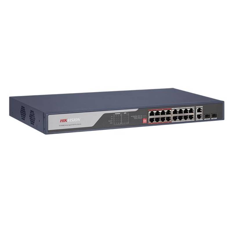 Switch HIKVISION DS-3E0318P-E-C 16 ports POE Fast Ethernet et 2 ports Gigabit - Image 2