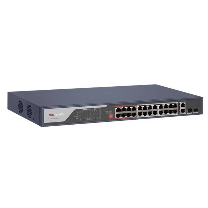 Switch HIKVISION DS-3E0326P-E-C 24 Ports POE Fast Ethernet et 2 Ports Gigabit - Image 2