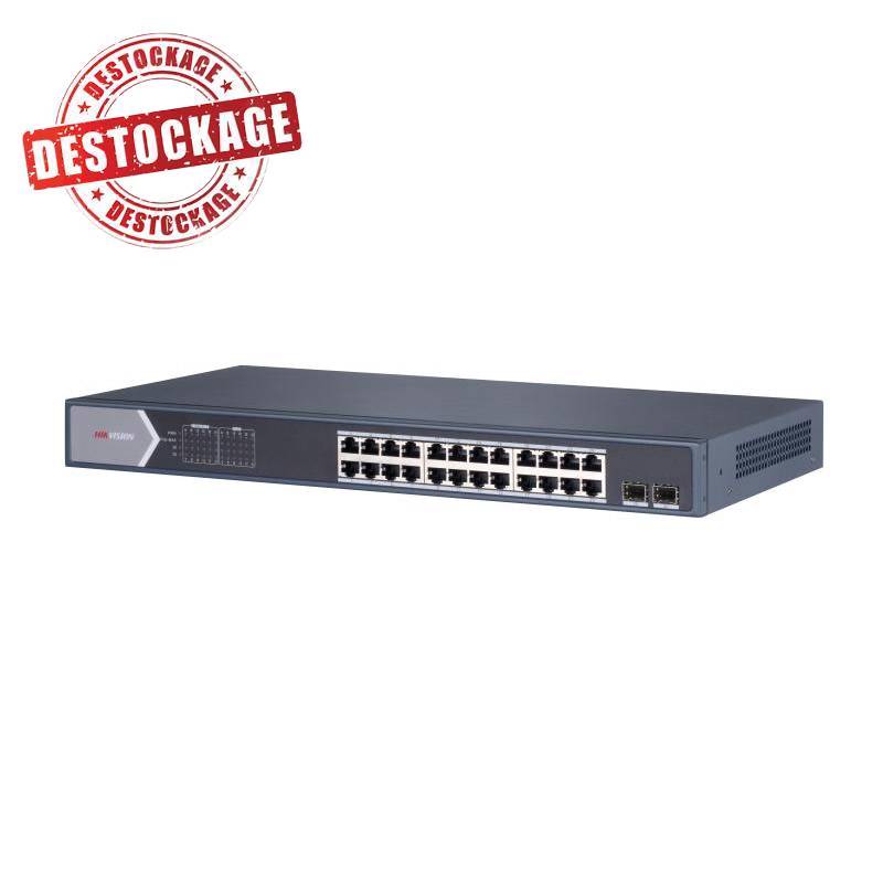 Switch POE non géré Gigabit HIKVISION DS-3E0526P-EM 24 Ports 