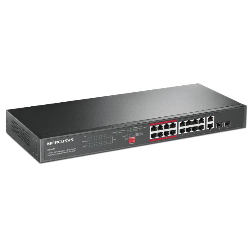 Switch Rackable MERCUSYS MS118CP 20 Ports dont 16 Ports PoE+ - Image 2