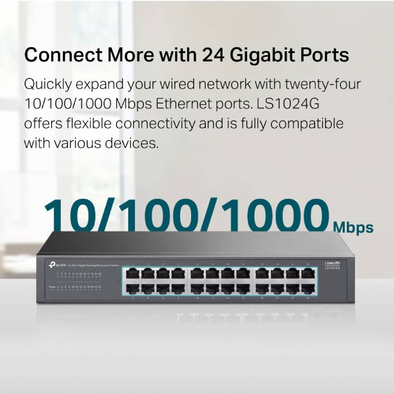 Switch Rackable TP LINK LS1024G 24 Ports Gigabit - Image 5