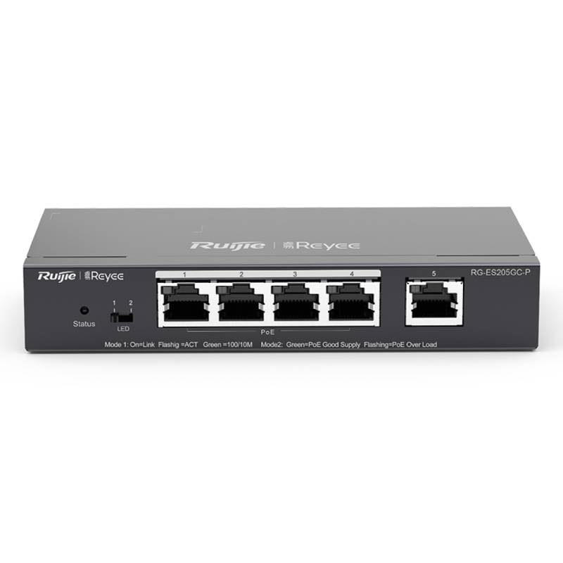Switch RUIJIE REYEE RG-ES205GC-P PoE 5 Ports Gigabit