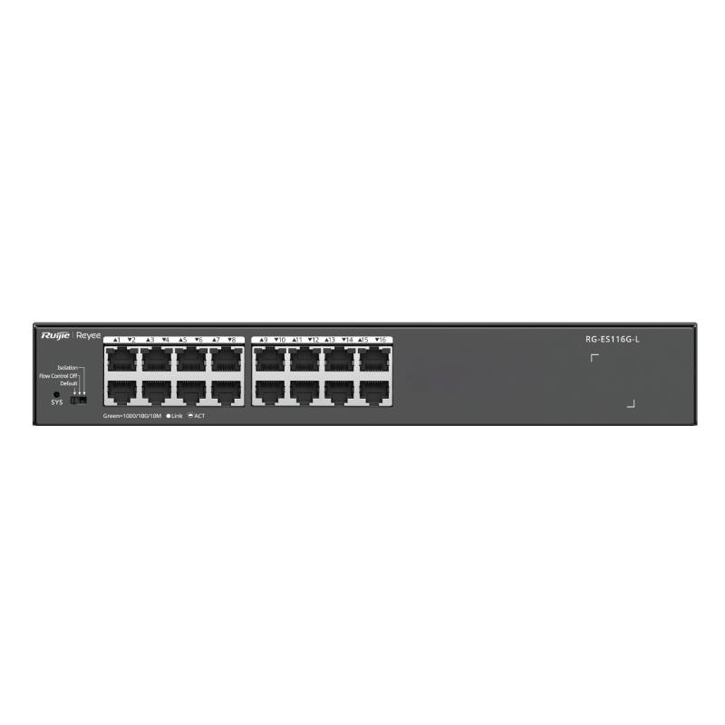 Switch RUIJIE RG-ES116G-L 16 Ports 10/100/1000 Mbps sans PoE