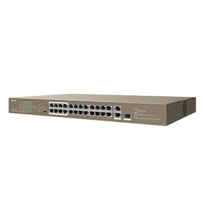 Switch TENDA TEF1126P Rackable 24FE+2GE/1SFP avec 24 ports PoE - Image 2