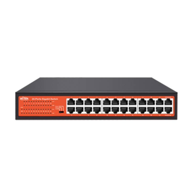 Switch Witek WI-SG124DV2 22 Ports RJ45 100/1000Mbps avec 2 Ports Uplink RJ45
