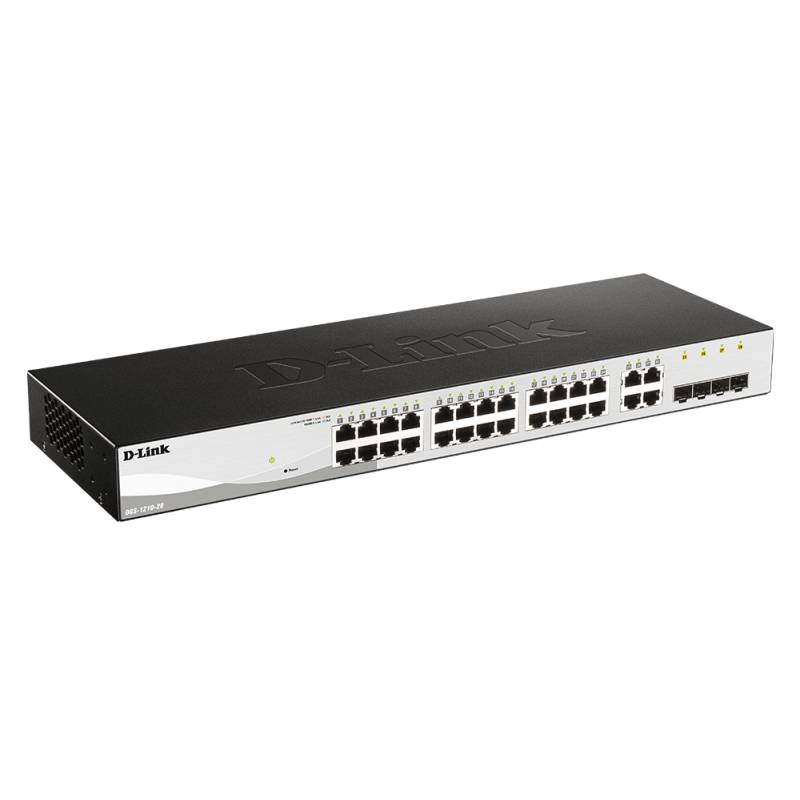 Switch Smart D-LINK DGS-1210-28 24-Port 10/100/1000Base-T et 4 1000BaseT/SFP - Image 2