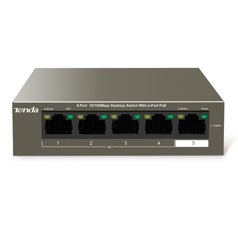 Switch TENDA TEF1105P-4-63W 5 Ports 10/100 Mbps Avec 4 Ports PoE