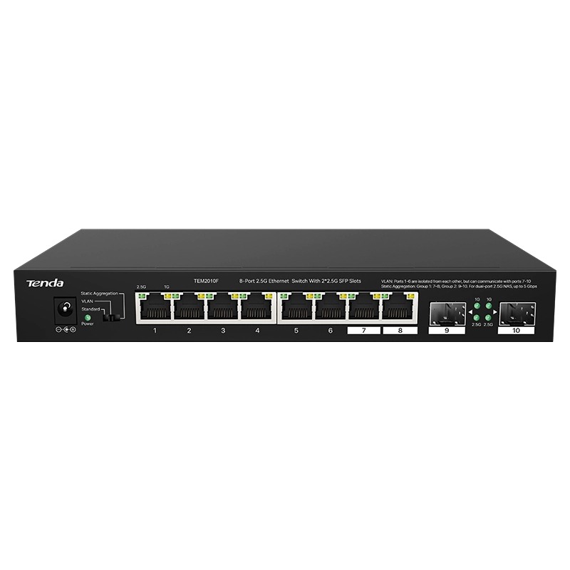 Switch TENDA TEM2010F 8 ports 2.5G + 2 ports SFP - Image 2