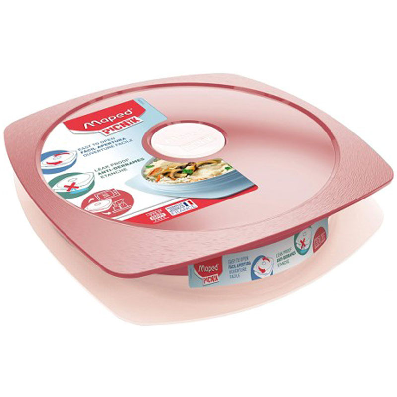 Assiette à déjeuner pour Adulte MAPED 870202 -  Rouge