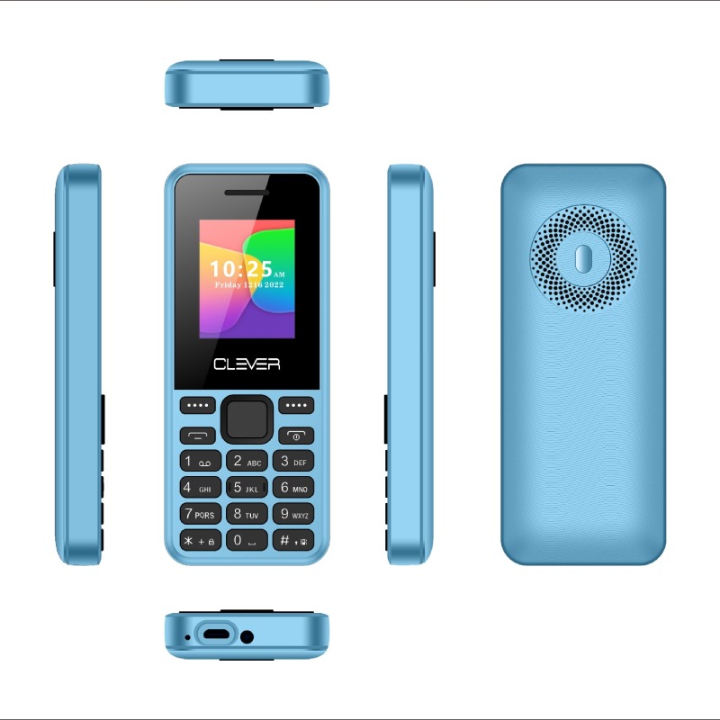 Téléphone Portable Clever C4 - Bleu