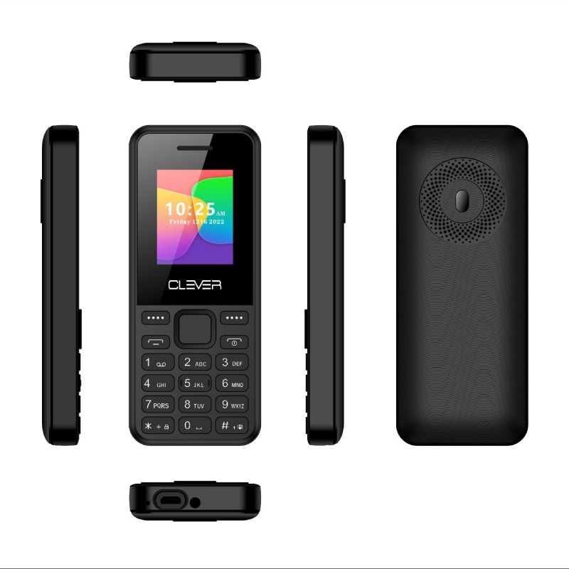 Téléphone Portable Clever C4 - Noir
