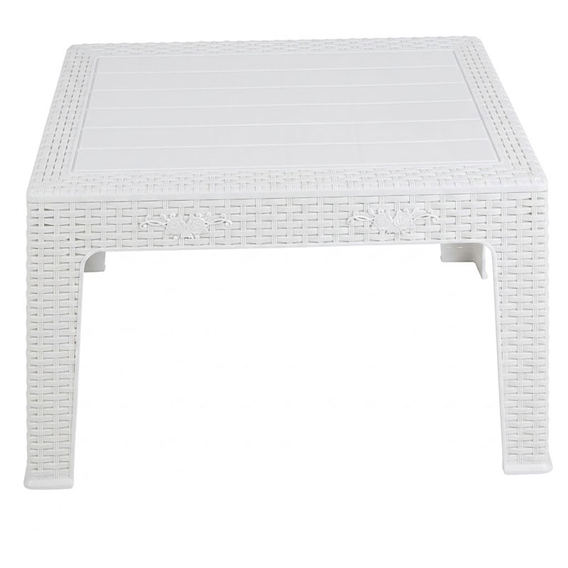 Table Plastique Majesty 45x45x70cm - Blanc