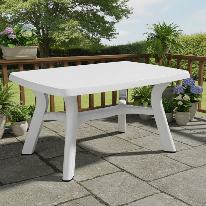 Table Plastique GEANT 150x90cm - Blanc - Image 2