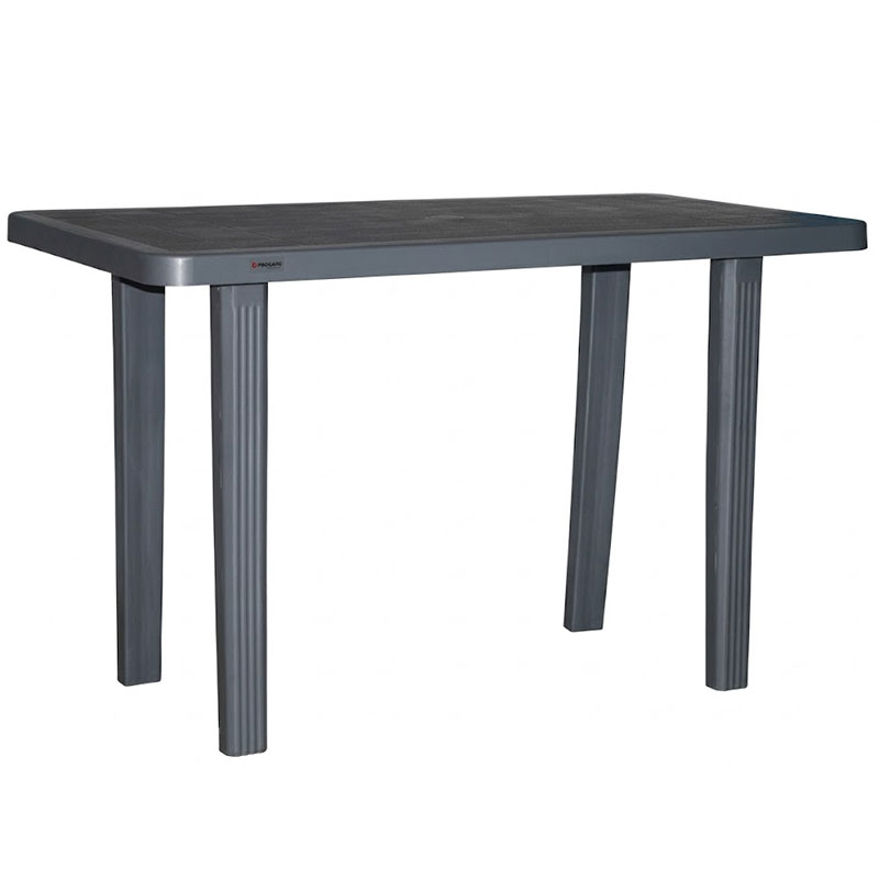Table Plastique Hawai 120x78cm - Gris