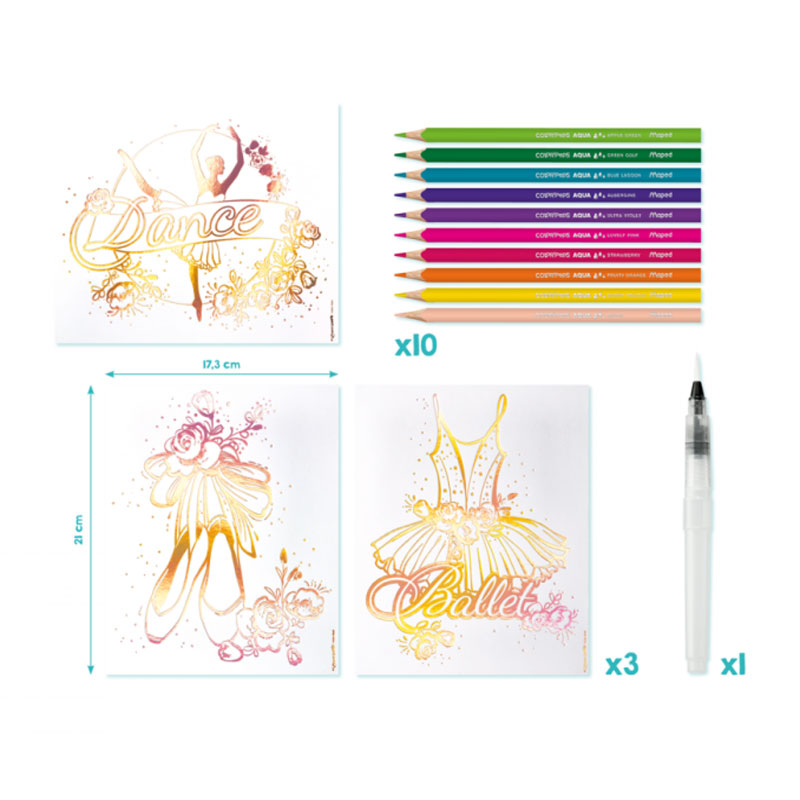 Tableaux Artistique MAPED AQUA ART Aquarelle Dance - Image 2