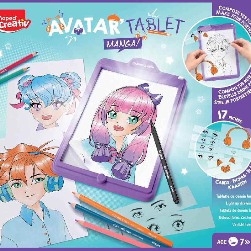 Tablette Lumineuse à Dessiner Manga MAPED Avatar Tablet - 907076 - Image 6