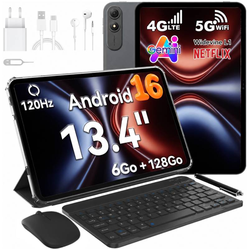 Tablette OSCAL PAD 200 13.4" Wi-Fi 4G LTE - Gris