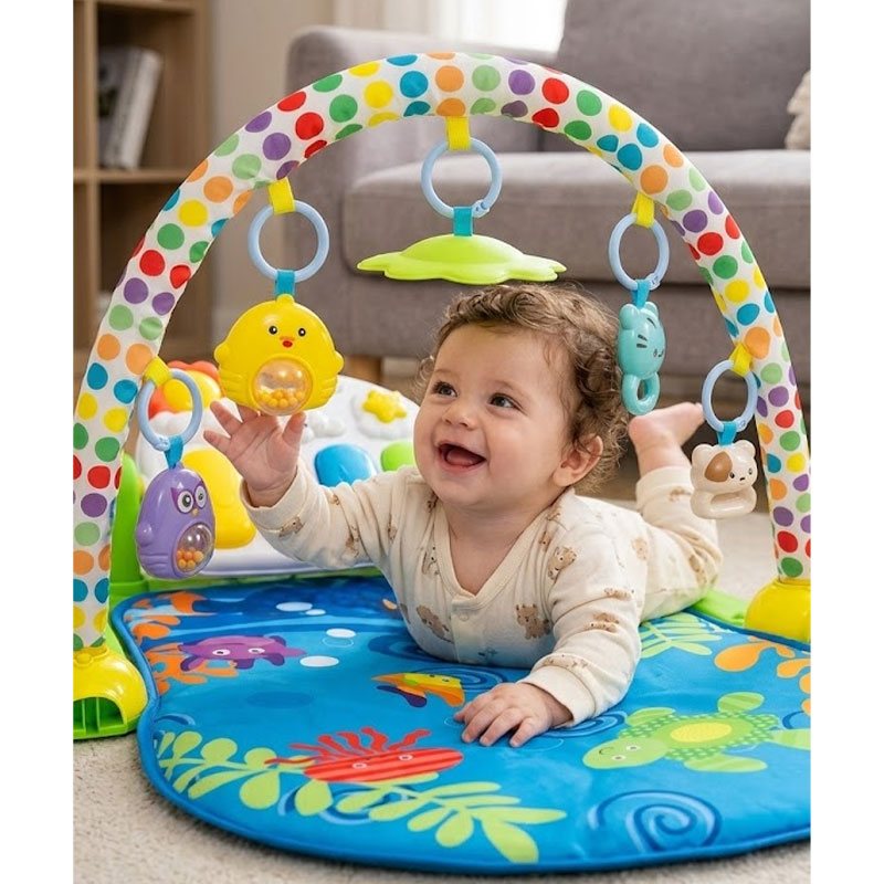 Jouet d’Éveil Musical Baby Play Gym Piano "Océan" pour bébé - Image 2