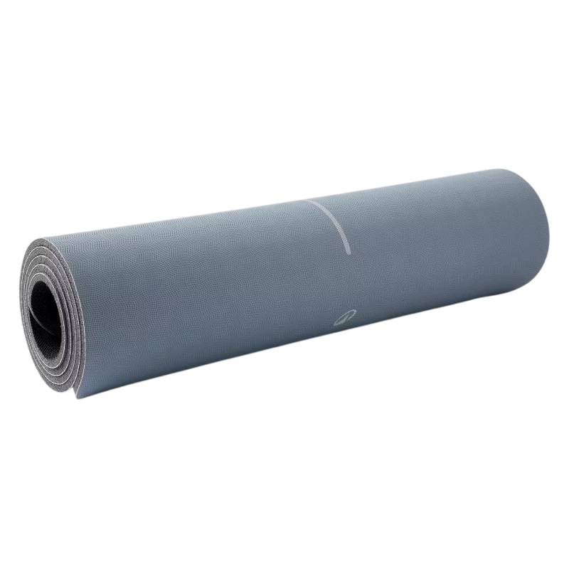 Tapis de fitness DOMYOS résistant et adhérent épaisseur 8 mm - Gris