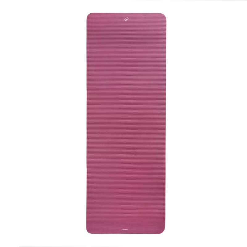 Tapis de pilates DOMYOS confort épaisseur 15 mm - Rouge bordeaux - Image 2