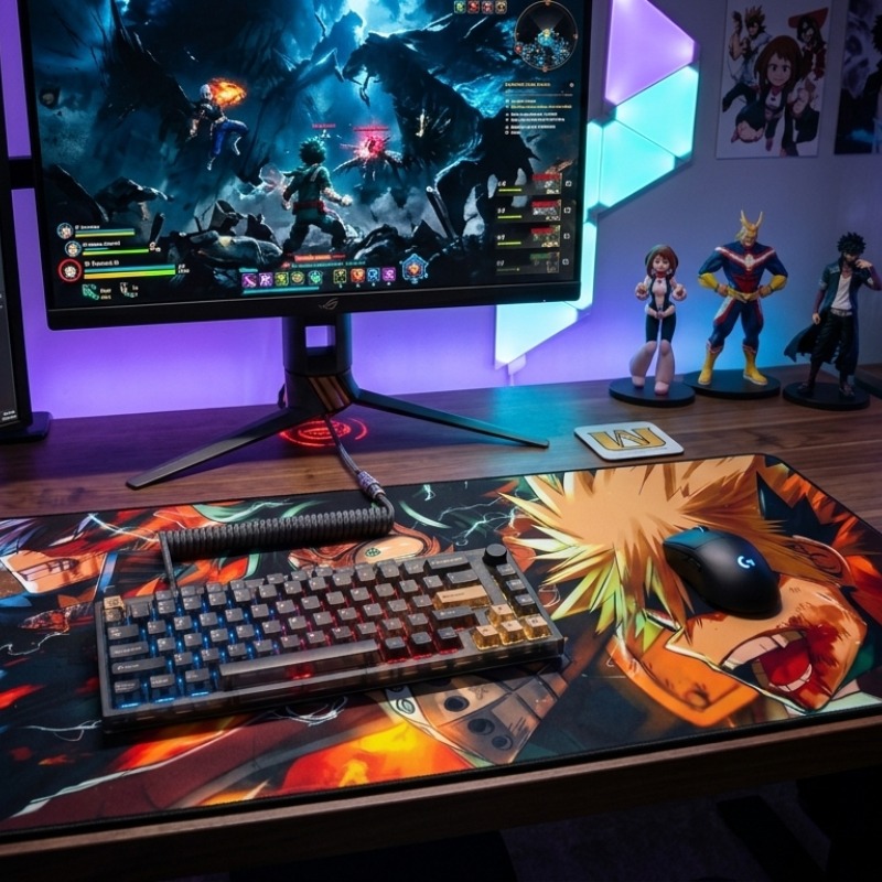 Tapis De Souris Gamer 40x90 My Hero Academia -Trio Battle Edition - Image 2