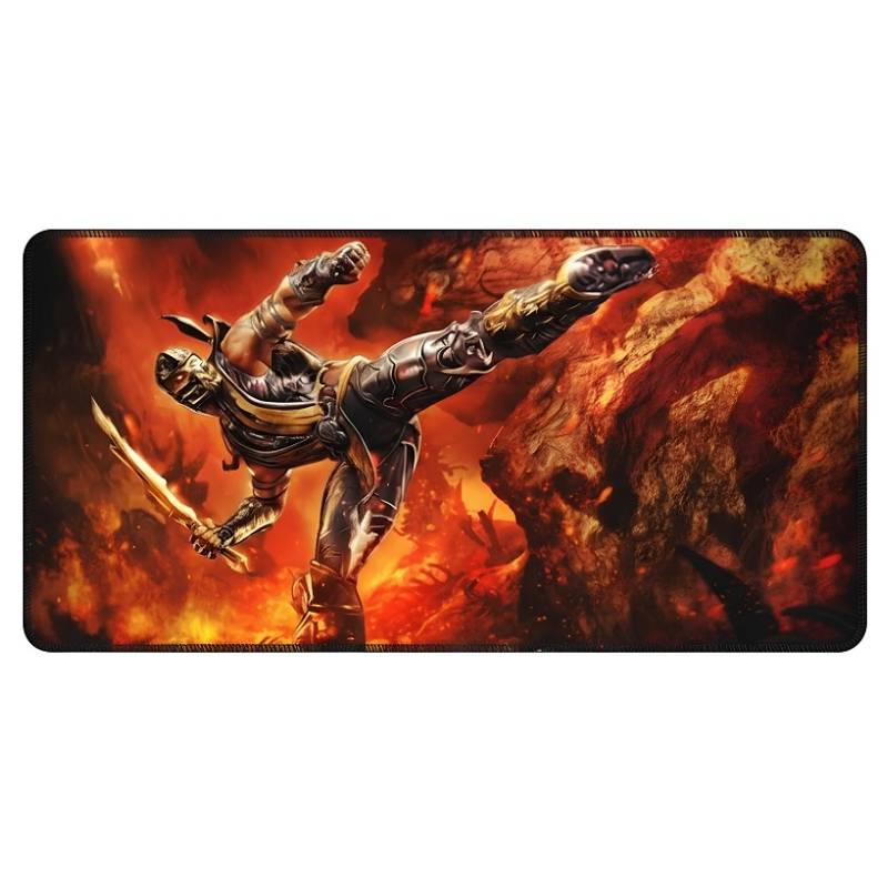 Tapis de Souris Gamer XXL MORT KOMBA 400 x 900 mm - Assortie