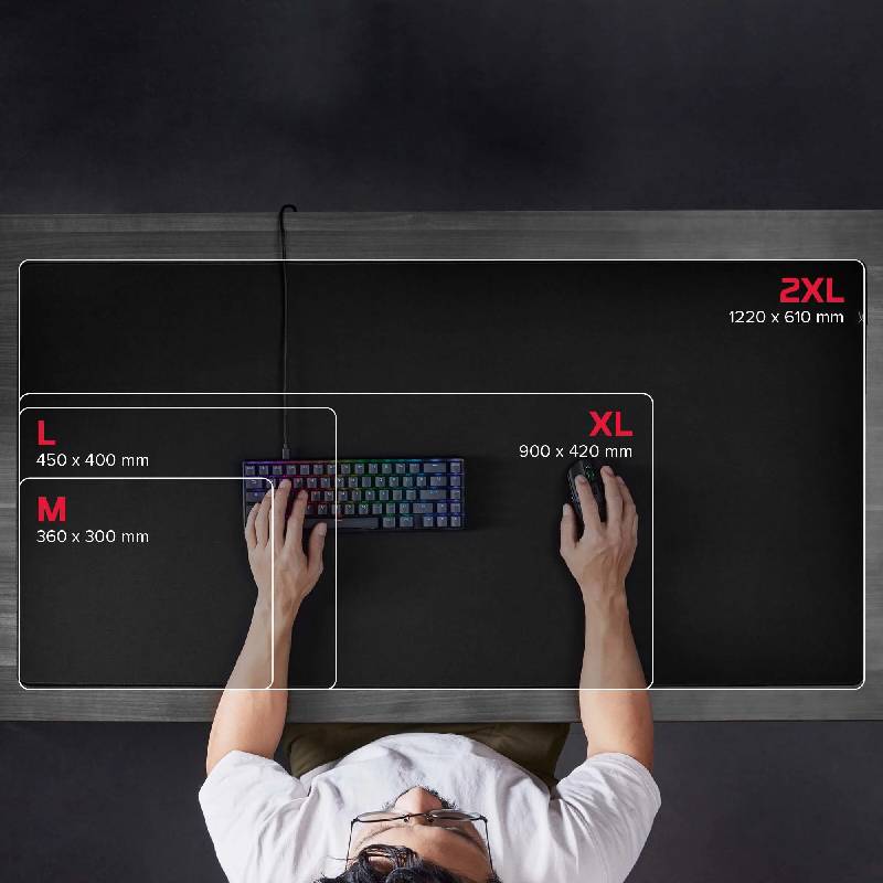 Tapis de Souris Gaming HyperX Pulsefire Mat Cloth L - Noir - Image 6
