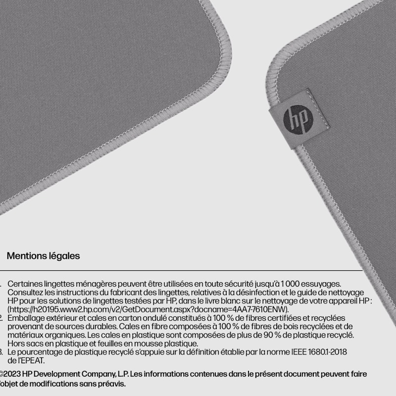 Tapis de Souris HP Désinfectable 100 - Gris - Image 6