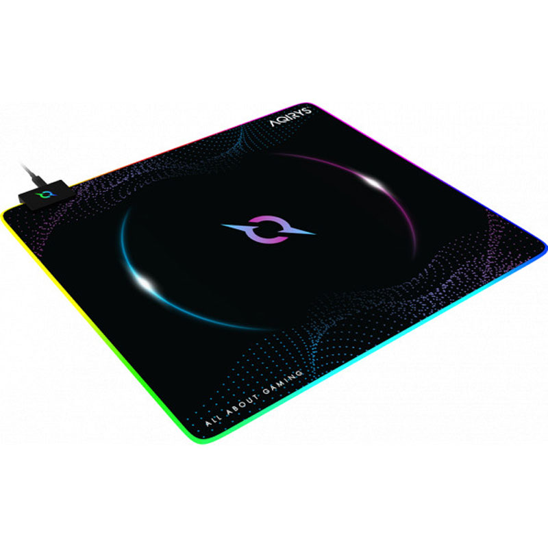 Tapis Souris Gamer AQIRYS ECLIPSE Moyen RVB - Noir - Image 2