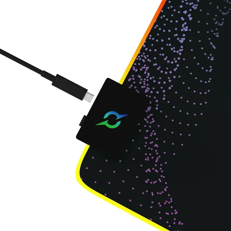 Tapis Souris Gamer AQIRYS ECLIPSE Moyen RVB - Noir - Image 4