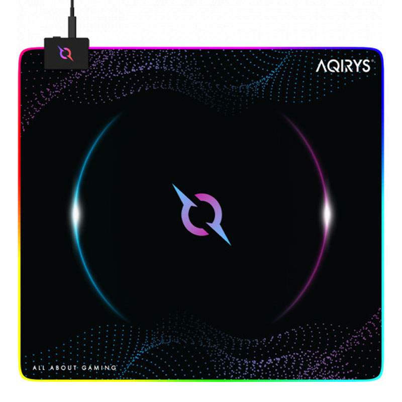 Tapis Souris Gamer AQIRYS ECLIPSE Moyen RVB - Noir, Photo boutique MyTek chez MyTek