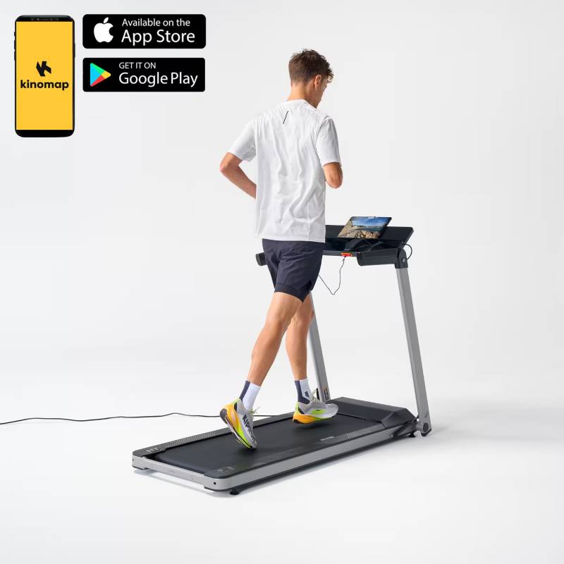 Tapis Roulant DOMYOS Pliable 14km/h Compact RUN100 - Noir - Image 2