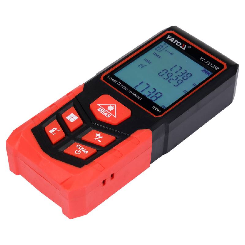 Télémètre Laser YATO YT‑731252 100M 0~40˚C - Rouge - Image 2