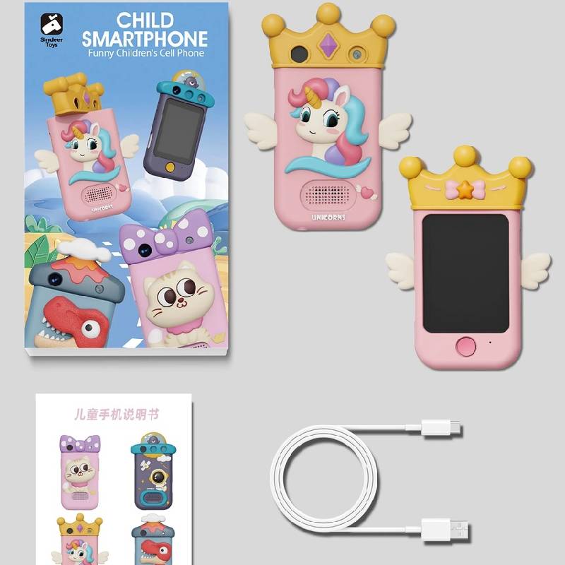 Téléphone Appareil Photo Enfant X19 avec Jeux Intégrés - Unicorn - Image 4