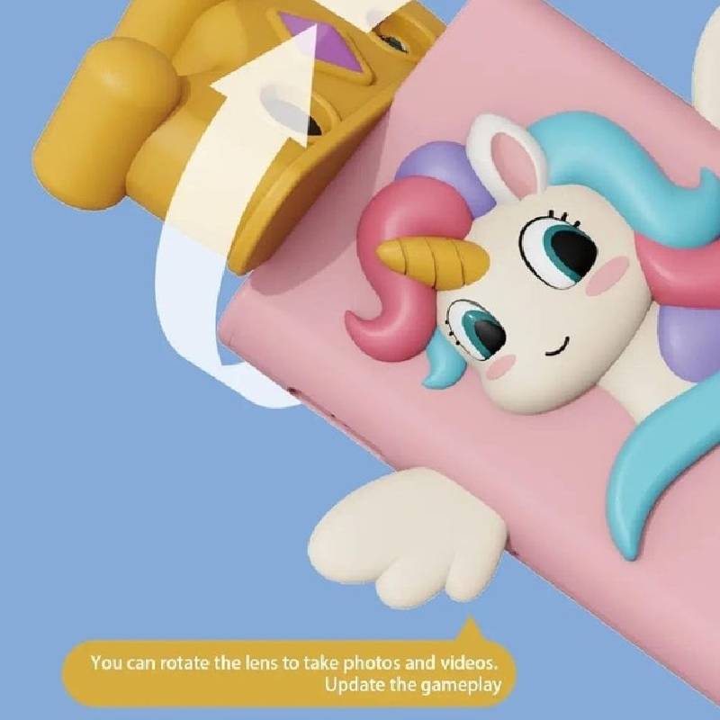 Téléphone Appareil Photo Enfant X19 avec Jeux Intégrés - Unicorn - Image 3