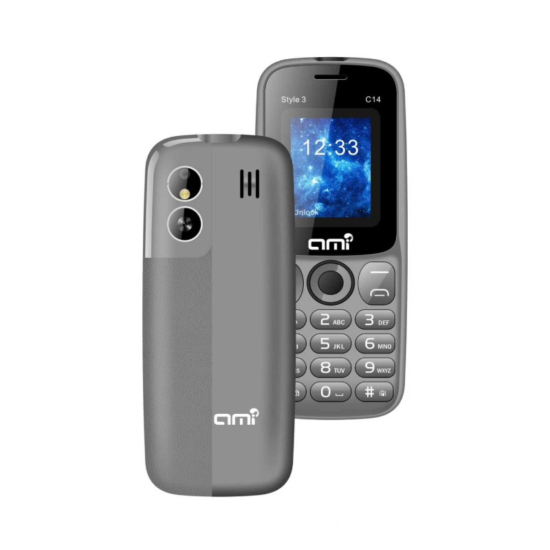 Téléphone Portable AMI C14 Style 3 - Noir Gris