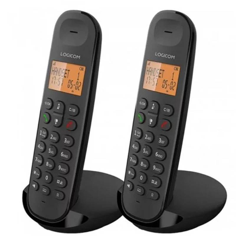Téléphone Sans Fil DECT Duo LOGICOM ILOA 250 - Noir
